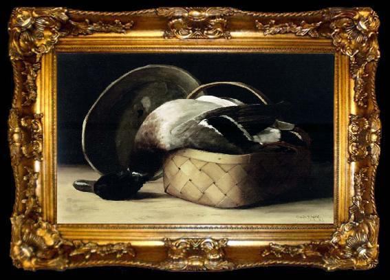 framed  Hirst, Claude Raguet Still Life with Duck in a Basket, ta009-2